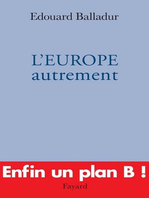 cover image of L'EUROPE autrement